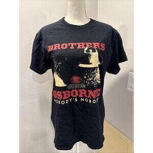 Brothers Osborne Black T Shirt Size Medium Nobody’s Nobody